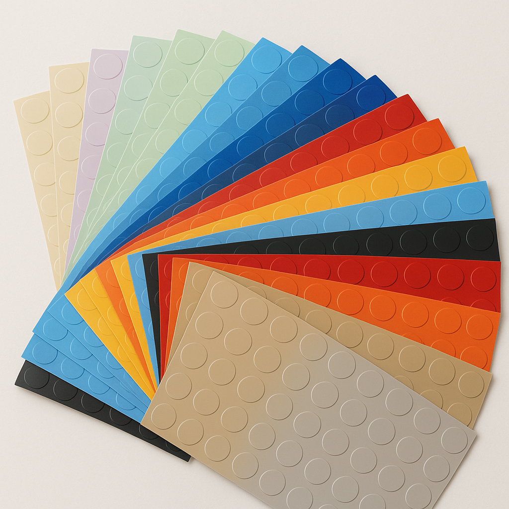 Renkli Noktalı Vinil